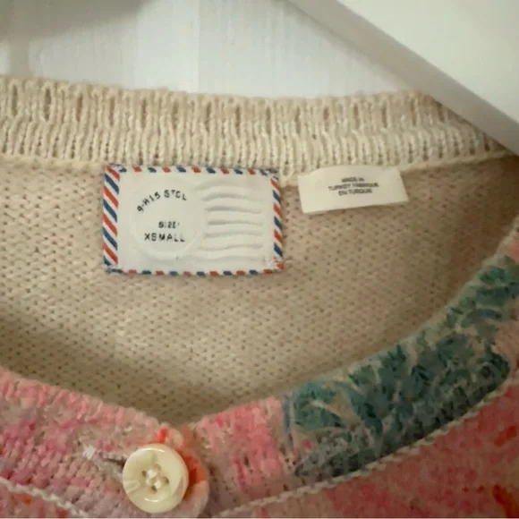 Floral Button Up Sweater - Picture 4 of 8